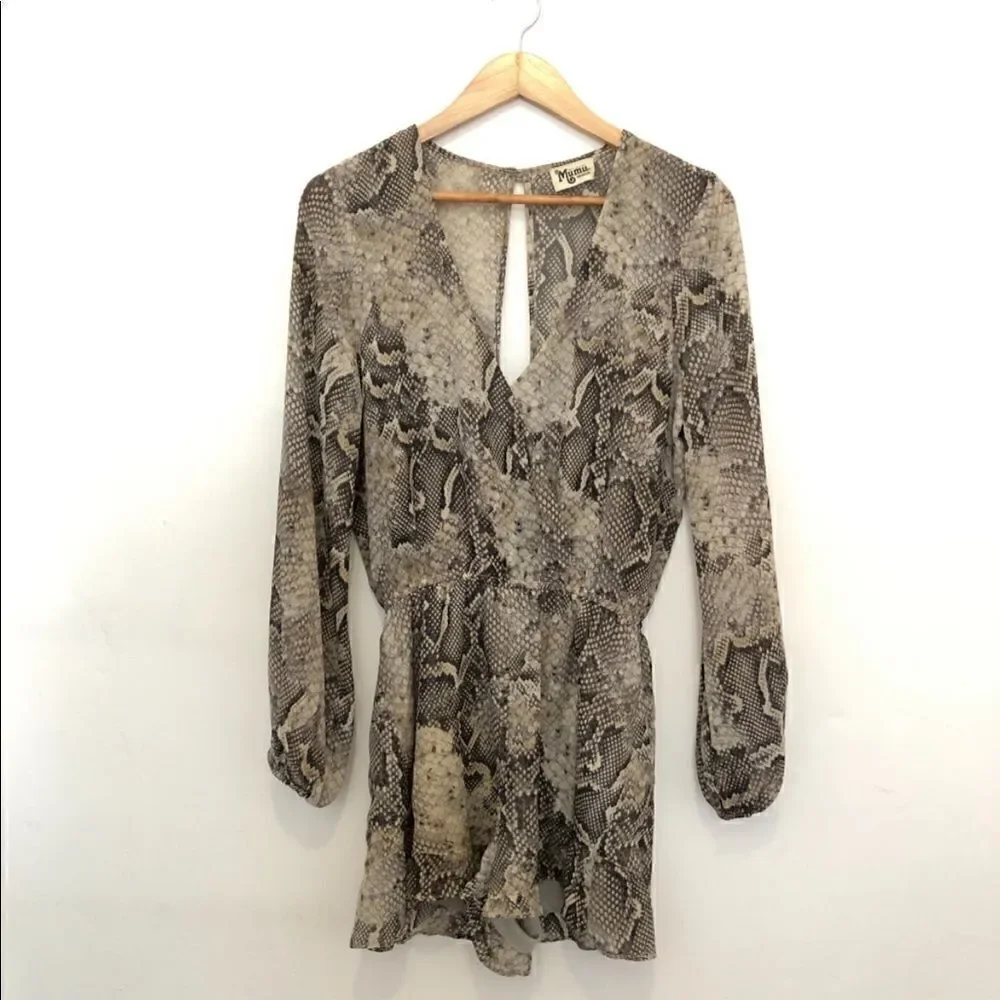Show Me Your Mumu Snakeskin Rocky Romper